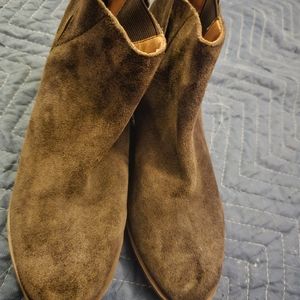 Lucky Brand Brown Suede Ankle Boot